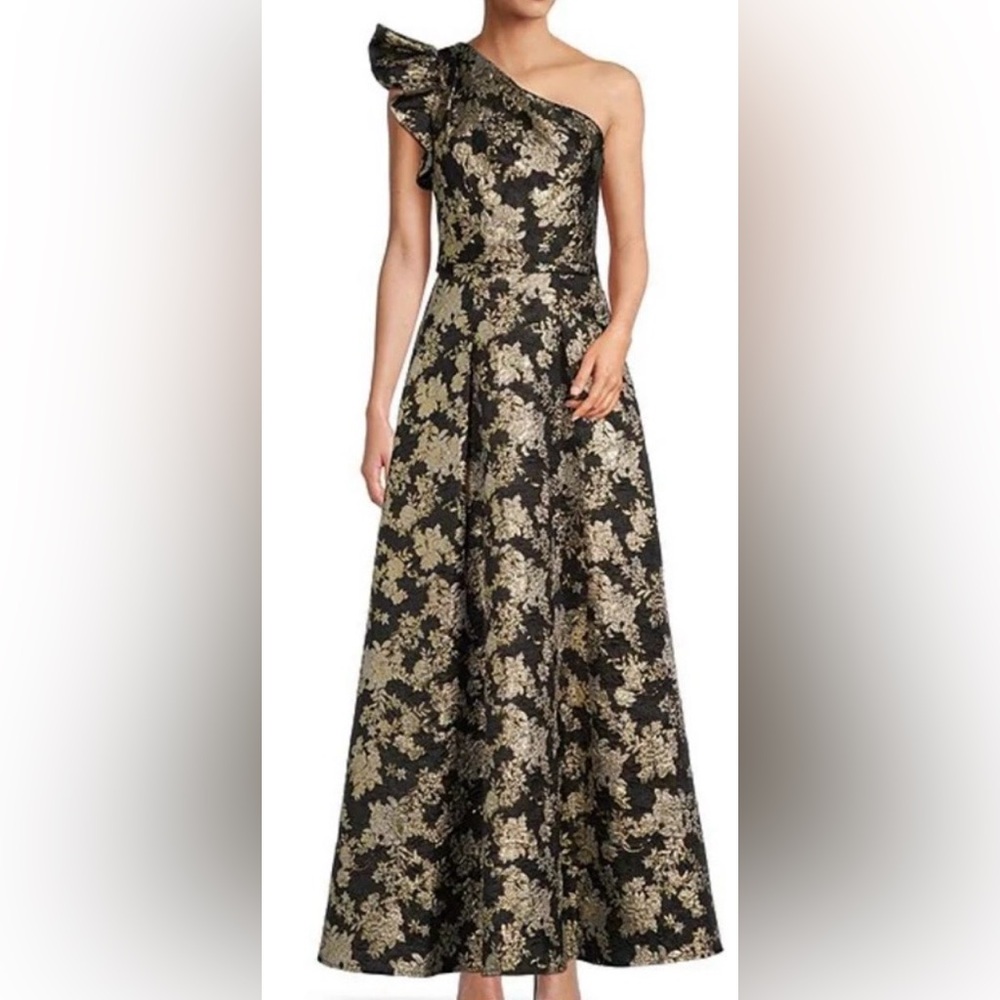 Gold and Black Floral From Antonio Melani Dress